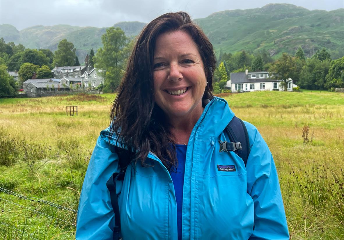 Jules from Macs Adventure out on the Cumbria Way