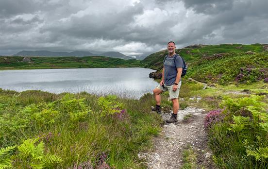 Moody skies in the Lake District fells