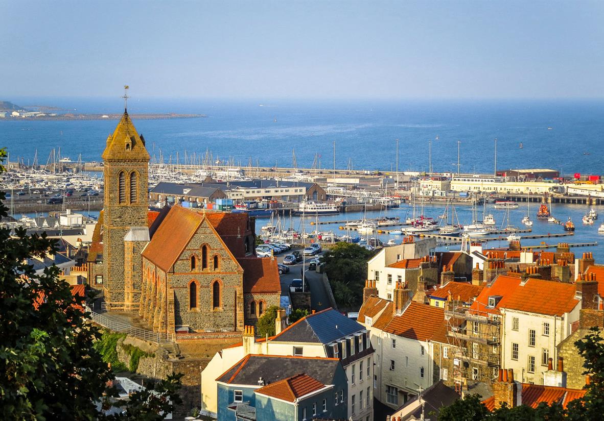 The lovely capital of Guernsey, St Peter's Port