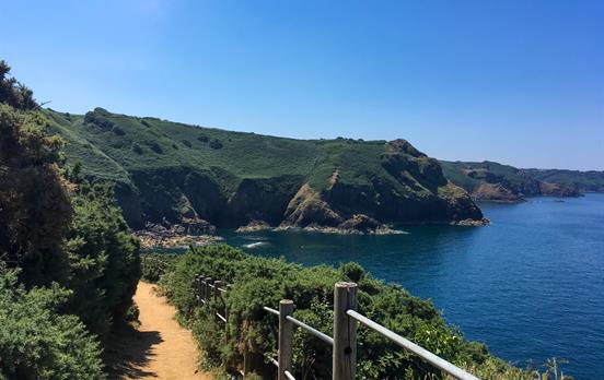 Entlang Jerseys Küste