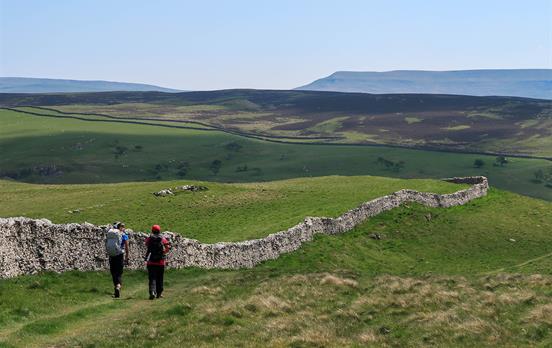 Rolling hills of the quaint English countryside