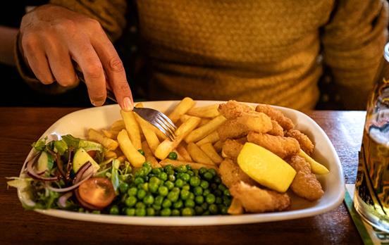 Leckere Fish and Chips