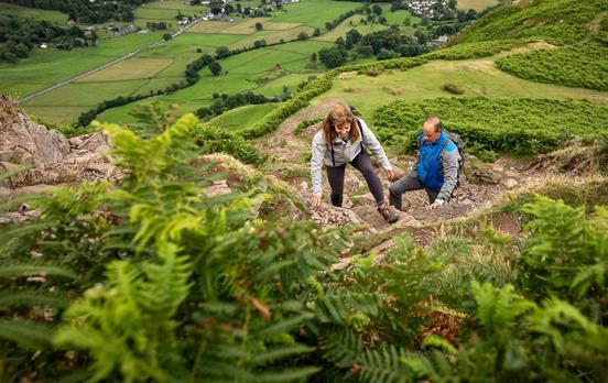 Kleine Kletterpartien auf dem Coast to Coast