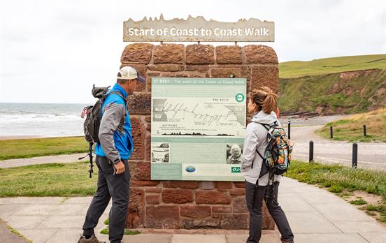 St Bees. Start of the Coast to Coast