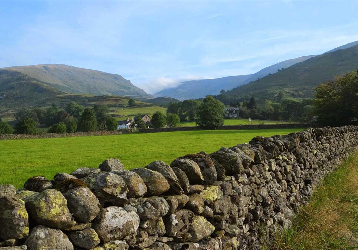 Classic hand crafted dry stone walls