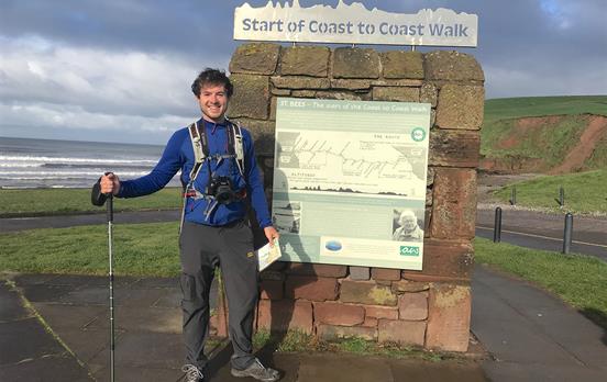Wo der Coast to Coast Walk beginnt - "Mile Zero"