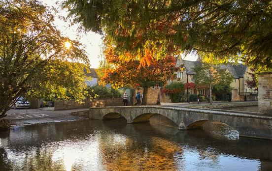 The peaceful village of Bourton-on-the-Water