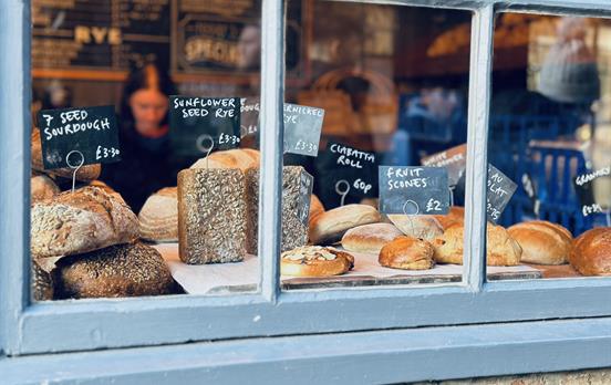 Pretty bakery in Yorkshire