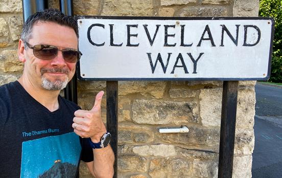 Thumbs up for the Cleveland Way