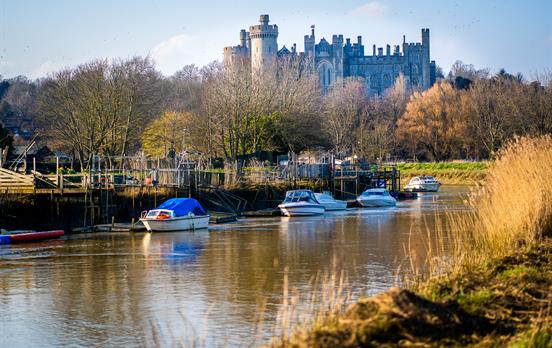 Views of the castle on the Arundel loop walk