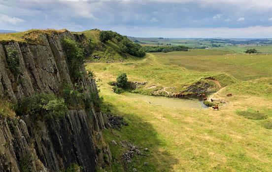 Walltown Crags on the way to Once Brewed
