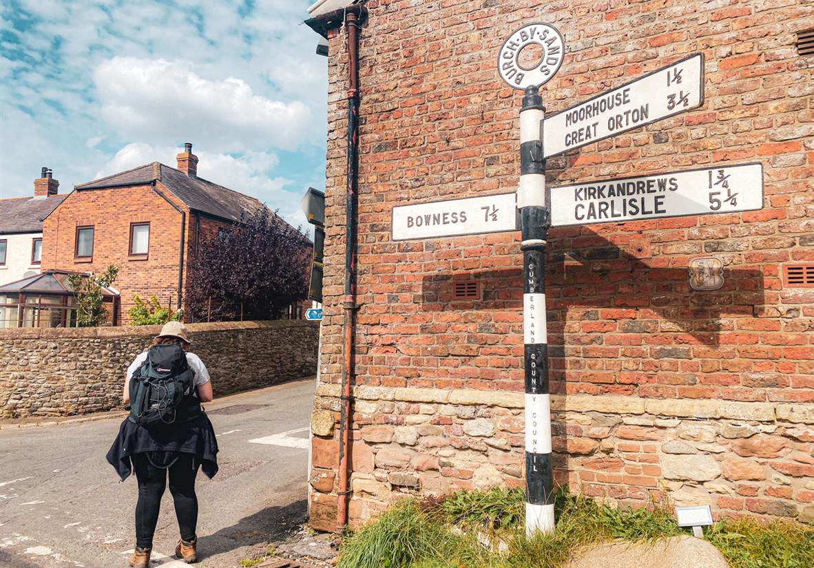 Signpost at Burgh by Sands