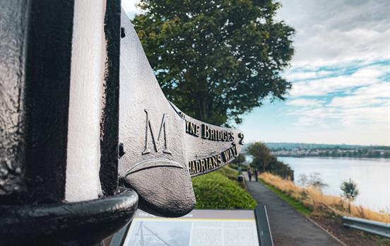Sign along the Tyne