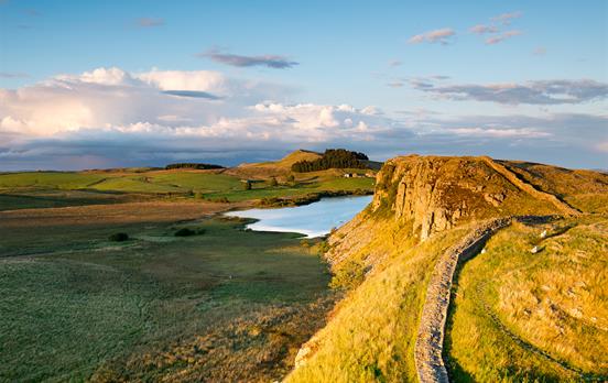 Nordenglische Landschaft am Hadrianswall