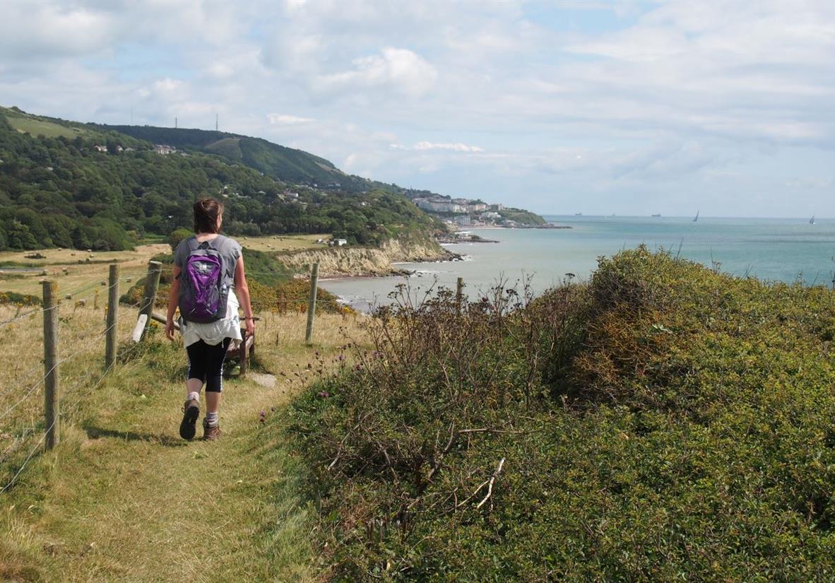 Self-guided walking along the coastal path