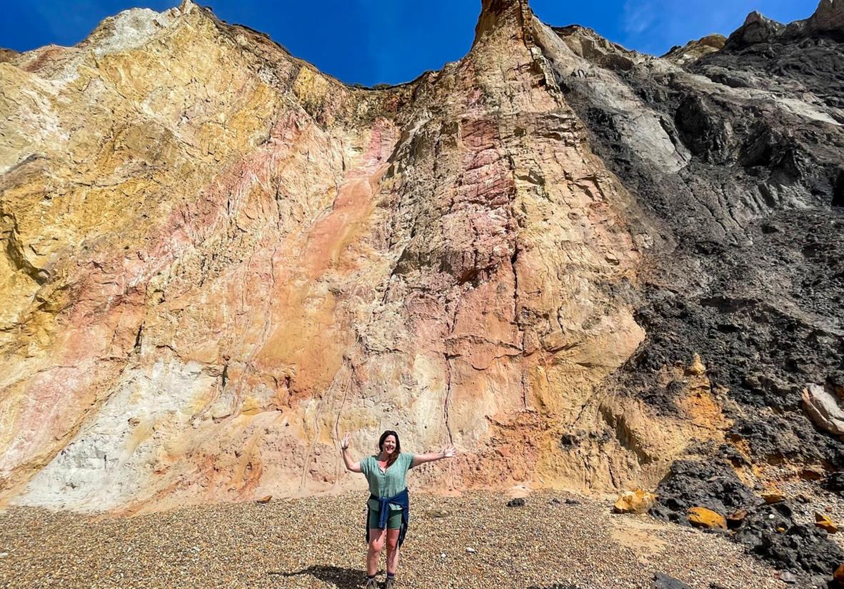 Coloured cliffs at Alum Bay