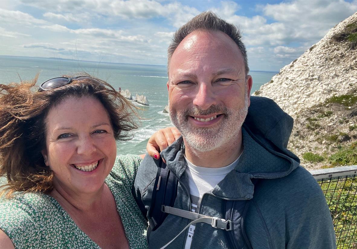 Windy at the top of the coastal trails
