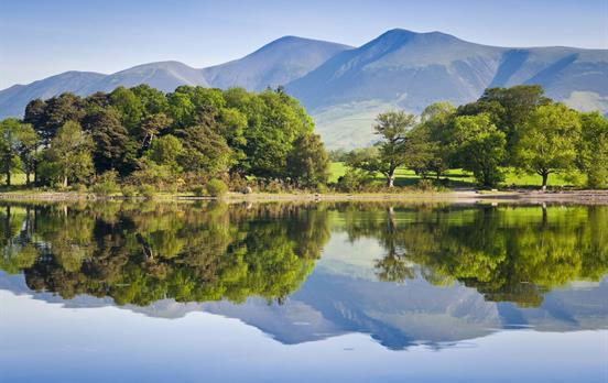 The crystal clear waters of Lake Windermere