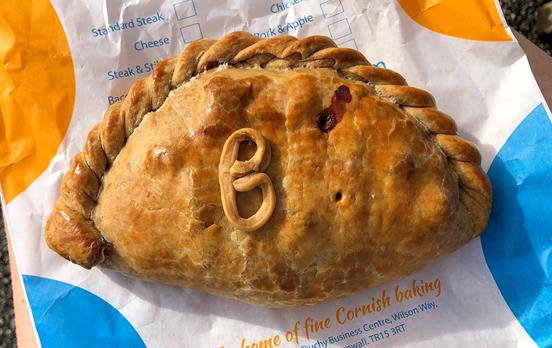 Try a delicous hearty Cornish pasty