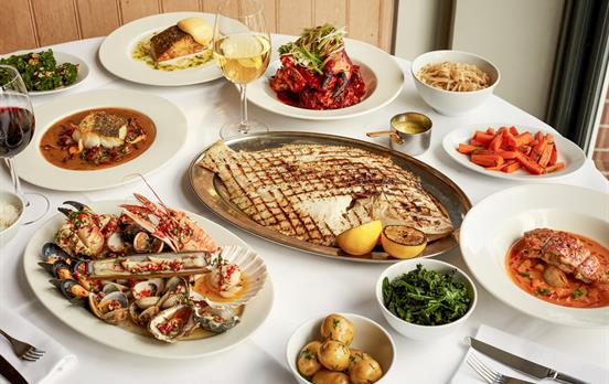 Eat delicious seafood in Rick Stein's restaurants