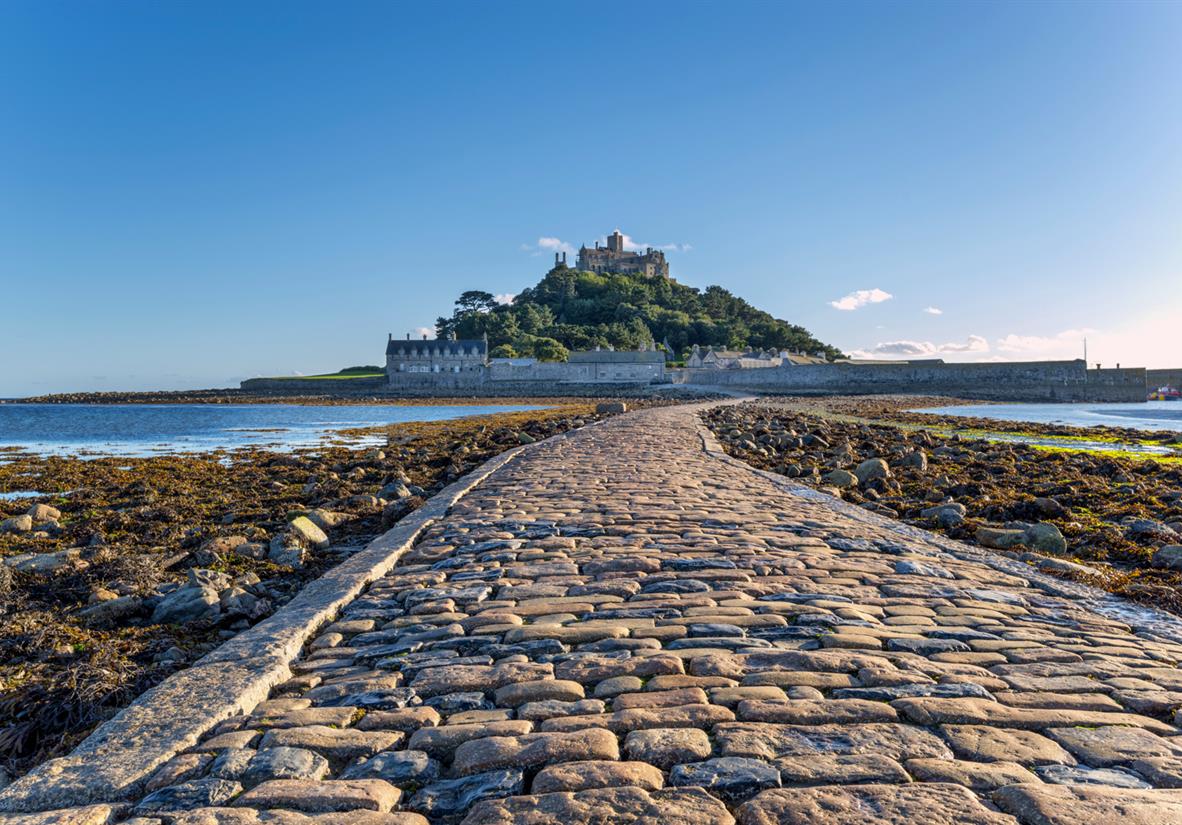 The causeway to St Michaels Mount