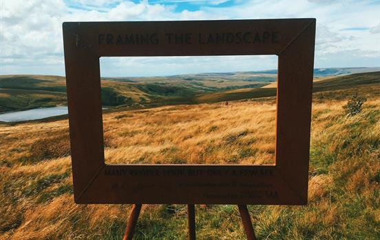 "Framing the Landscape" Sculpture on the trail