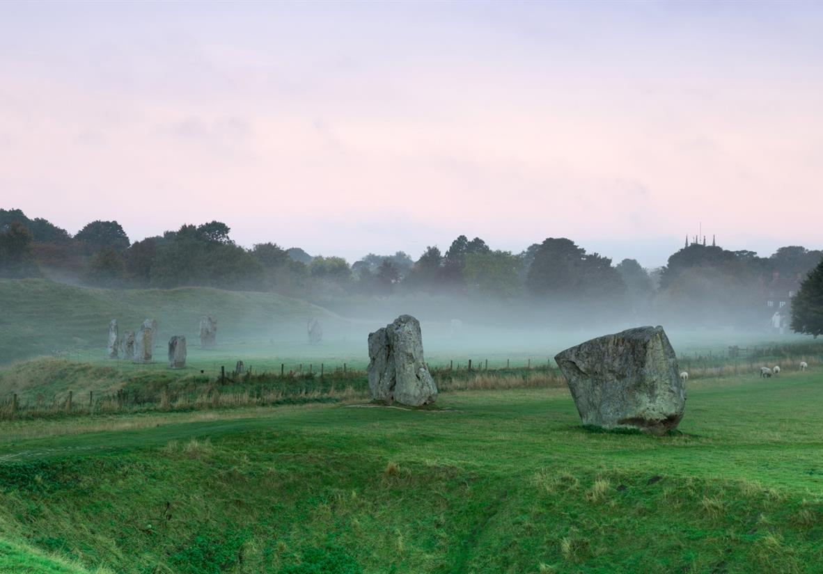 The iconic standing stones in Avebury