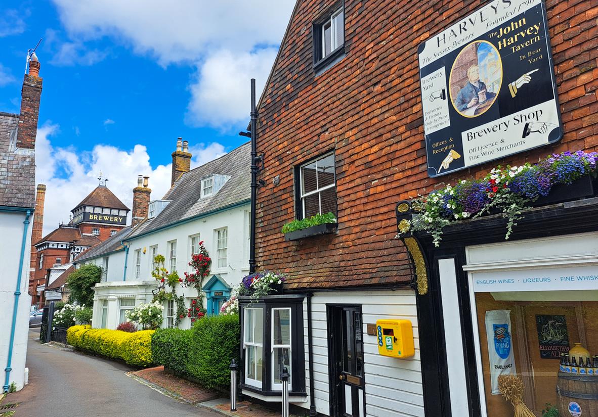 Try some Sussex beer at Harveys Brewery in Lewes