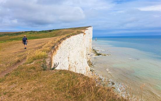 trail path hugging Beachy Head