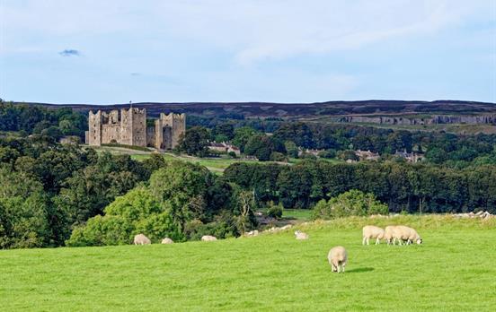 The ruins of medieval Bolton Castle