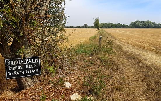 Auf typisch englischen Saumwegen