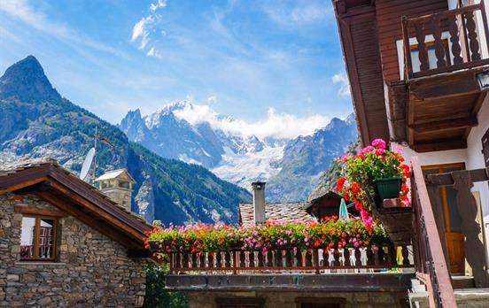 Great views from Courmayeur