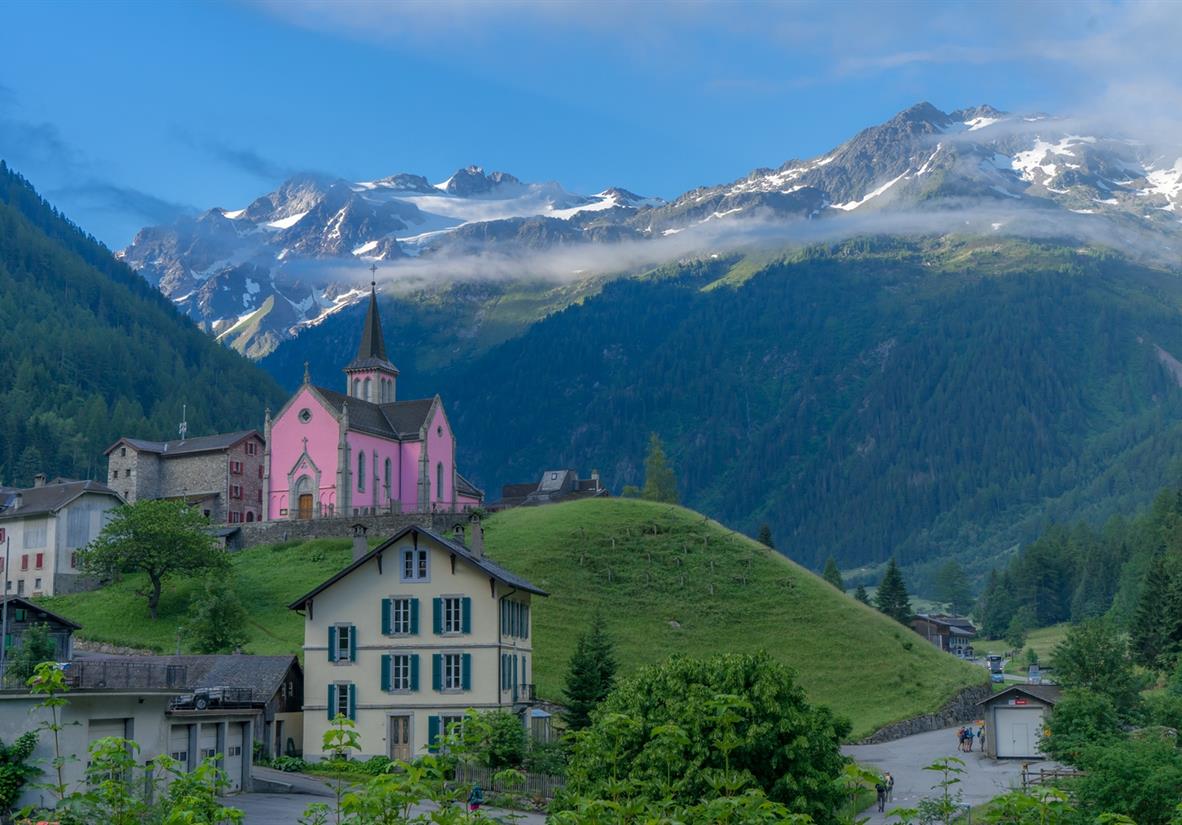 Die rosa Kirche von Trient