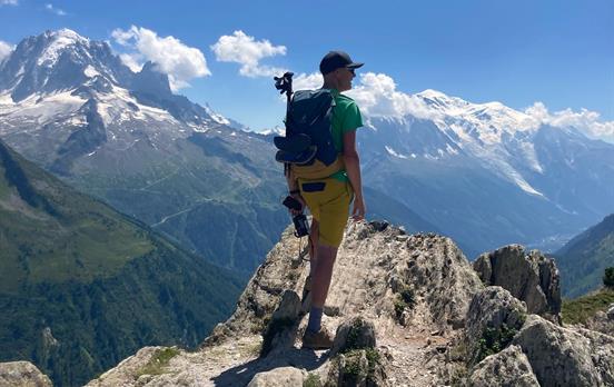 Hiking above the Chamonix Valley