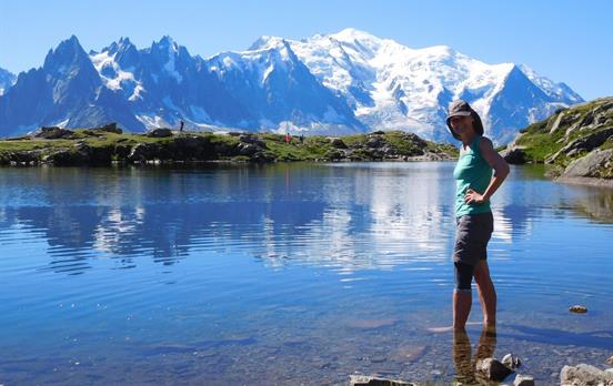 Cooling off at Lac Blanc