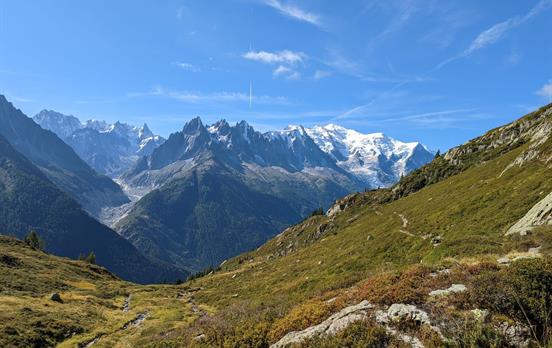 The Tour du Mont Blanc trail