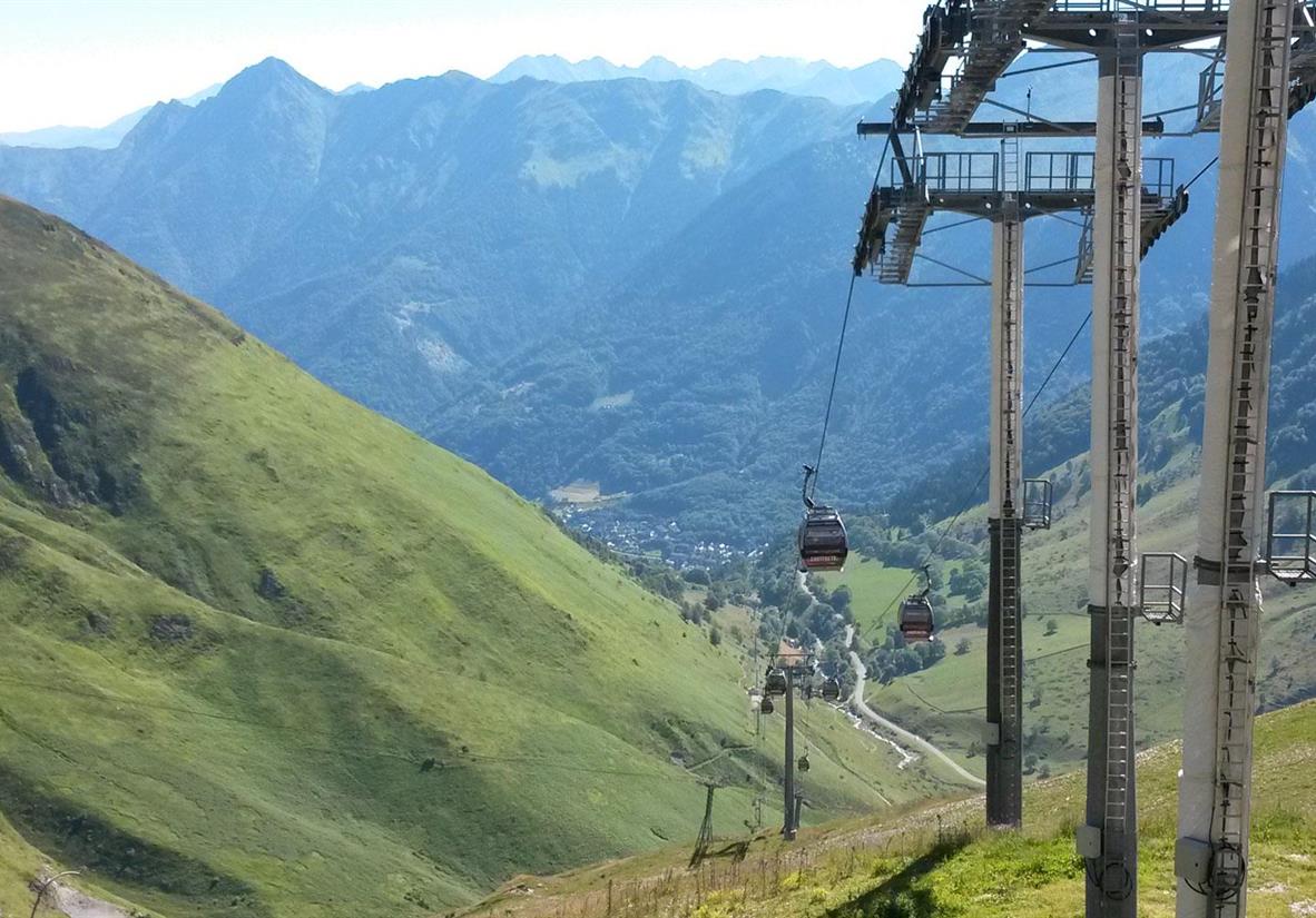 Looking down into Cauterets