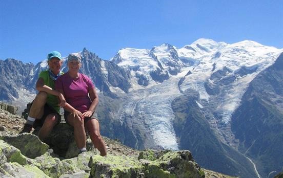 Beeindruckendes Mont Blanc Massiv