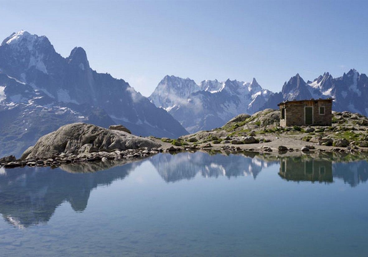 Abkühlung im Lac Blanc