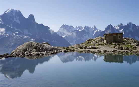Abkühlung im Lac Blanc