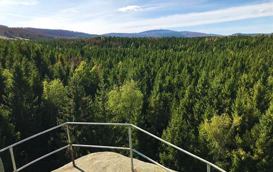 Ottofelsen mit Blick zum Brocken