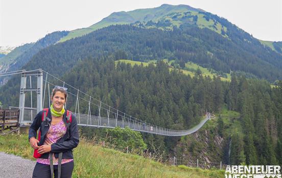 Die Holzgauer Hängebrücke am Lechweg