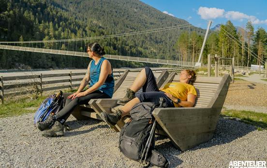 Entspannte Pause am Lech