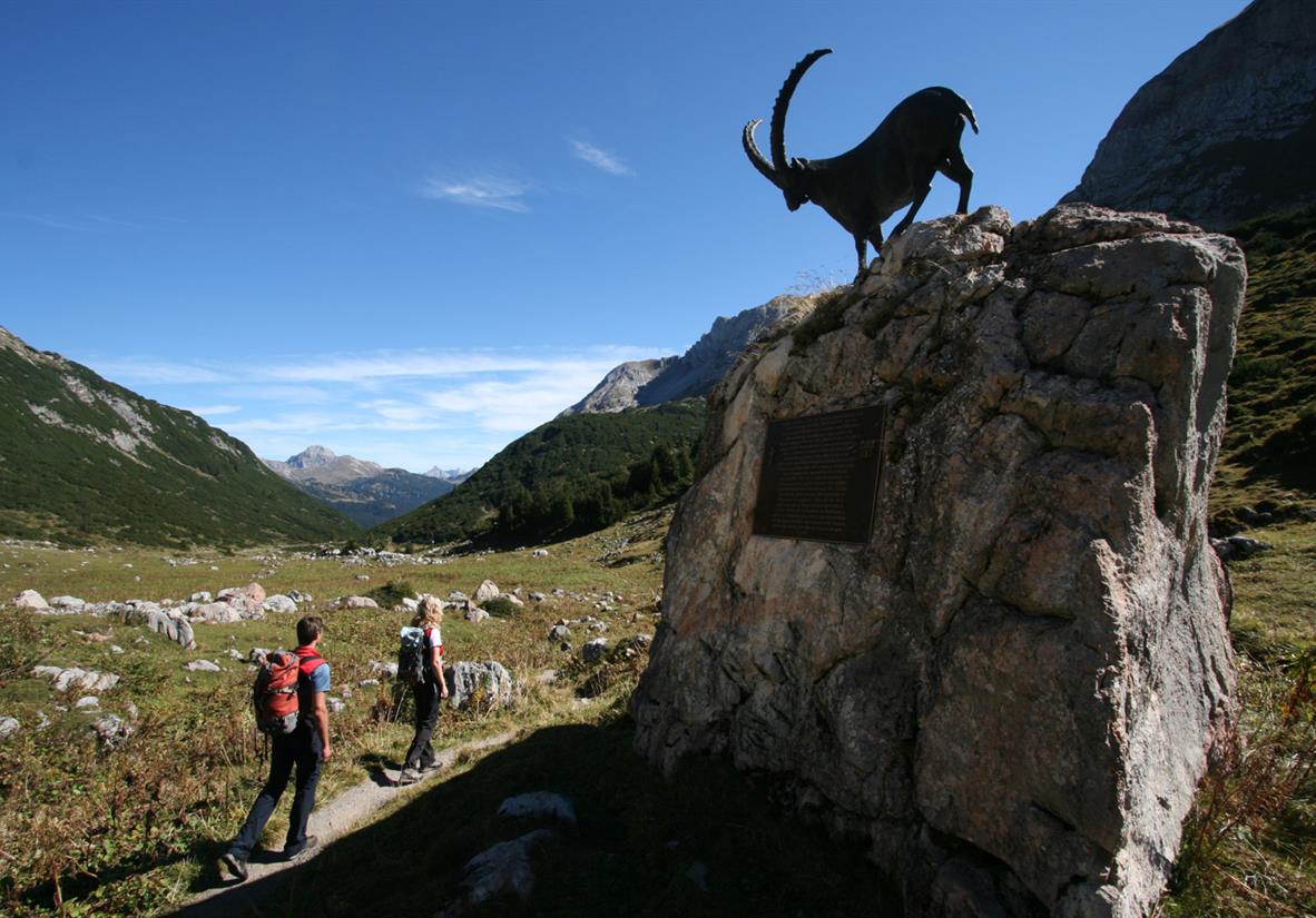 Steinbockdenkmal erste Etappe @Verein Lechweg