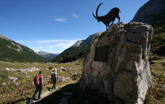 Steinbockdenkmal erste Etappe @Verein Lechweg