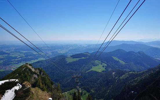 Hoch hinaus mit der Seilbahn