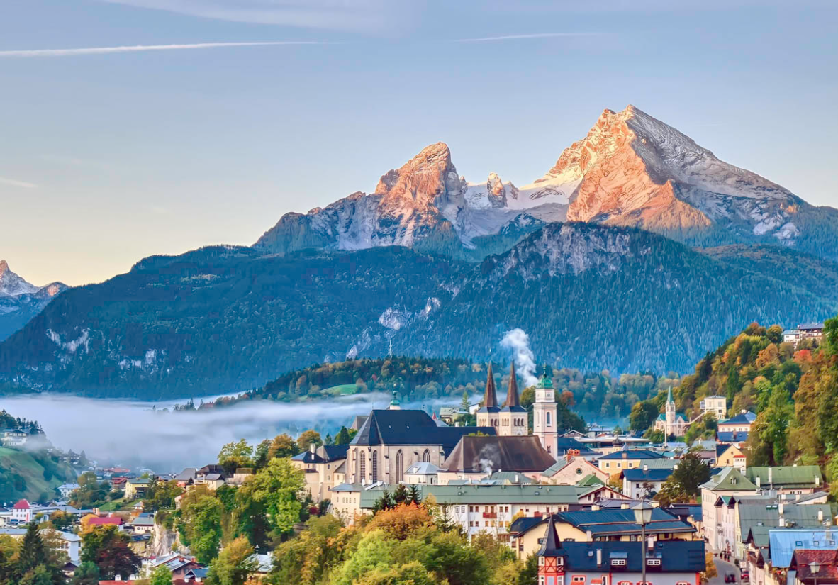 Berchtesgaden vor dem Watzmann