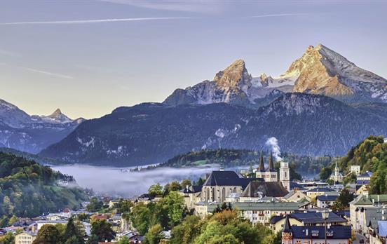 Berchtesgaden vor dem Watzmann