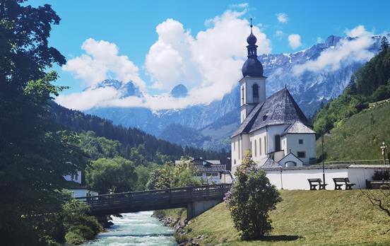 Die Pfarrkirche in Ramsau