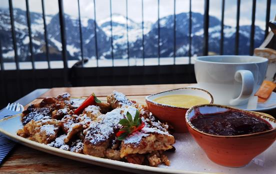 Kaiserschmarrn am Jenner Gipfel